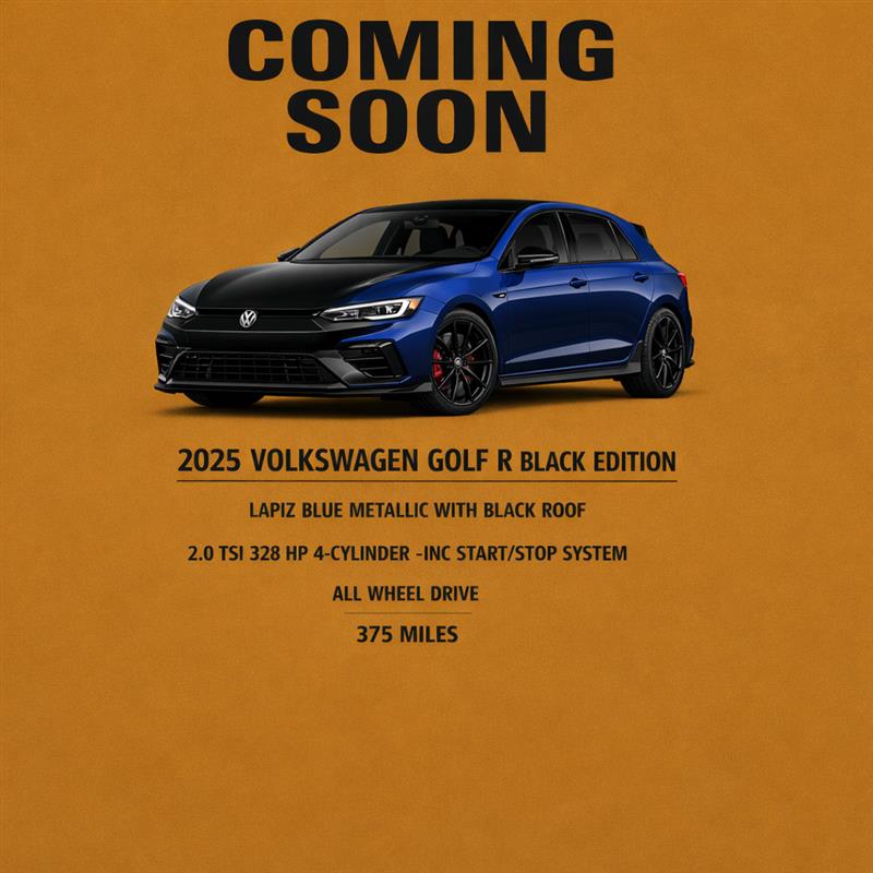 2025 Volkswagen Golf R Black Edition 4Motion