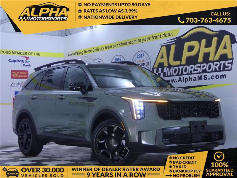 Green 2025 Kia Sorento X-Line SX AWD SUV / Crossover All-Wheel Drive Automatic