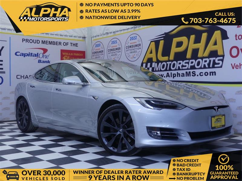 Silver 2018 Tesla Model S 100D AWD Sedan All-Wheel Drive Automatic
