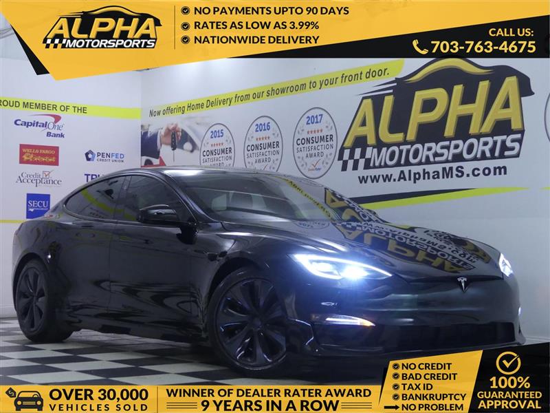Black 2022 Tesla Model S AWD Sedan All-Wheel Drive Automatic