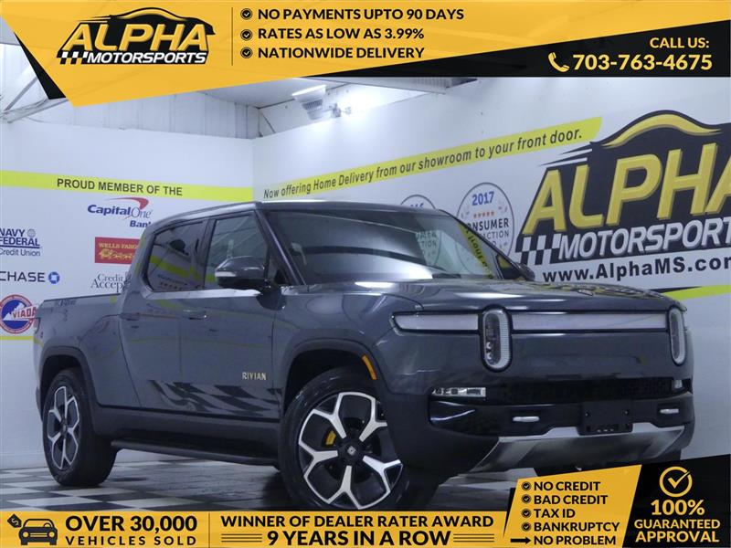Gray 2023 Rivian R1T Adventure Quad Motor Crew Cab AWD Pickup Truck All-Wheel Drive Automatic