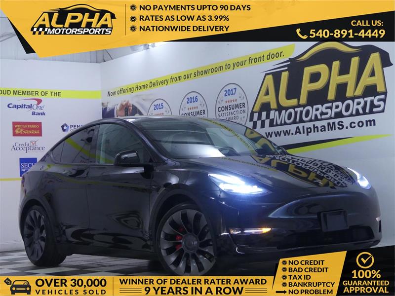 Black 2023 Tesla Model Y Performance AWD SUV / Crossover All-Wheel Drive Automatic