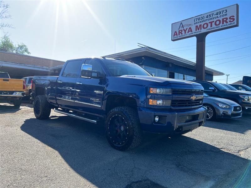 Blue Sky Metallic 2015 Chevrolet Silverado 2500HD LTZ Crew Cab 4WD Pickup Truck Four-Wheel Drive Automatic