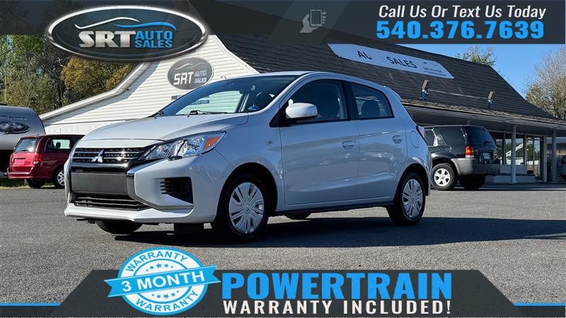 White 2024 Mitsubishi Mirage ES FWD Hatchback Front-Wheel Drive Automatic