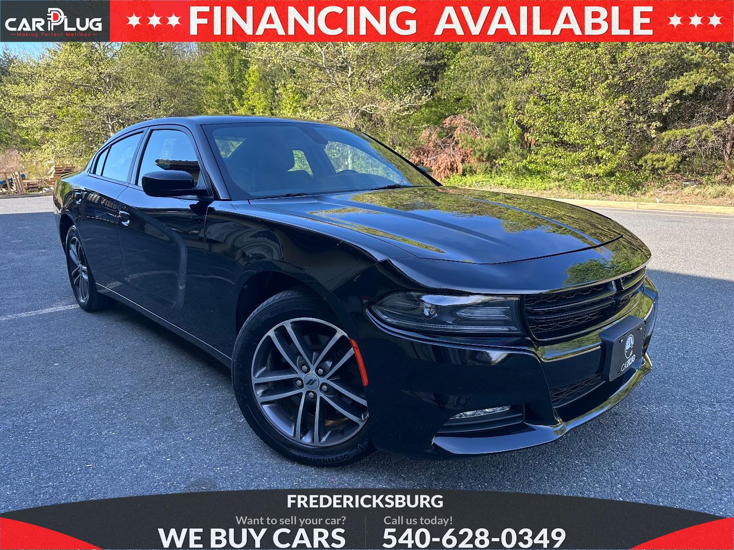 Black 2019 Dodge Charger SXT AWD Sedan All-Wheel Drive Automatic