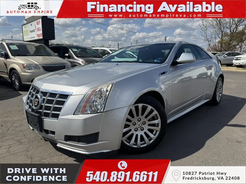 Silver 2014 Cadillac CTS Coupe 3.6L RWD Coupe Rear-Wheel Drive Automatic