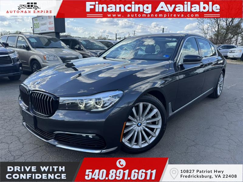Gray 2018 BMW 7 Series 740i RWD Sedan Rear-Wheel Drive Automatic