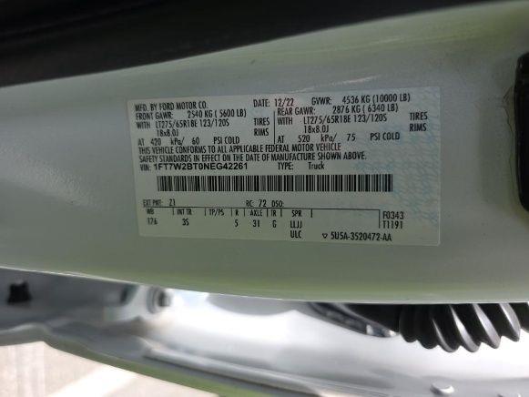 2022 FORD SUPER DUTY F-250 SRW XLT