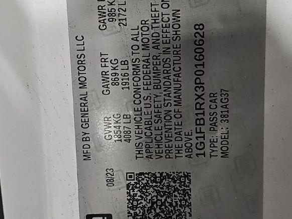 2023 CHEVROLET CAMARO 1LS