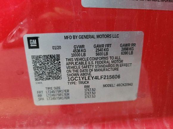 2020 CHEVROLET SILVERADO 2500HD Work Truck