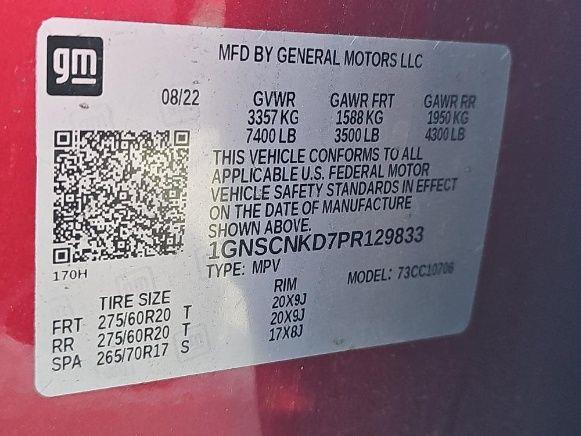 2023 CHEVROLET TAHOE LT