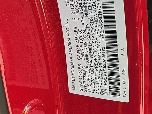 2020 HONDA ACCORD SPORT