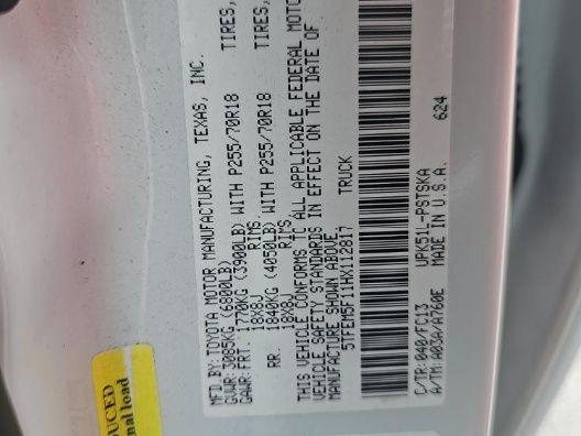 2017 TOYOTA TUNDRA SR5