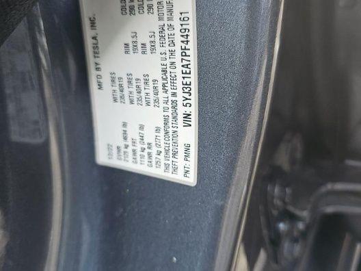 2023 TESLA MODEL 3 Standard Range