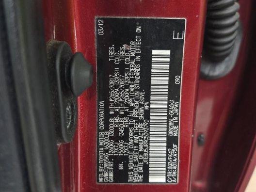 2012 TOYOTA 4RUNNER SR5