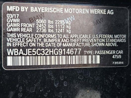 2017 BMW 5 SERIES 540i