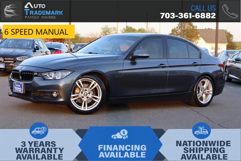 Mineral Gray Metallic 2016 BMW 3 Series 328i Sedan RWD Sedan Rear-Wheel Drive 6-Speed Manual