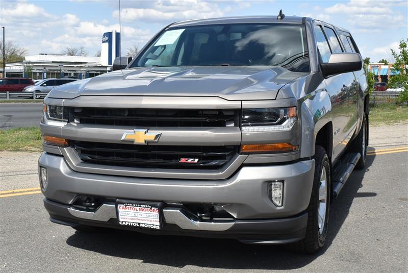 Gray 2017 Chevrolet Silverado 1500 LT Z71 Crew Cab 4WD Pickup Truck Four-Wheel Drive 6-Speed Automatic Overdrive