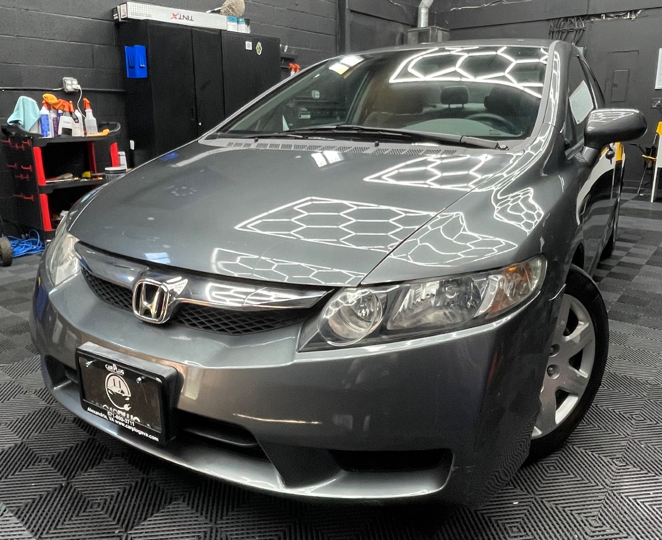 Gray 2009 Honda Civic LX Sedan Front-Wheel Drive Automatic