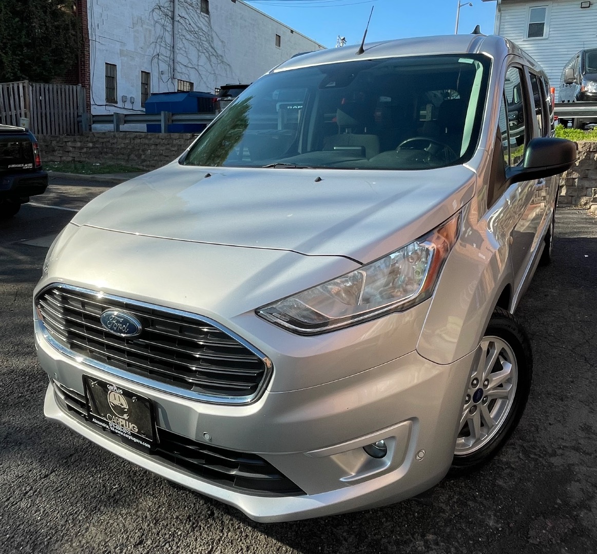 Silver 2020 Ford Transit Connect Wagon XLT LWB FWD with Rear Cargo Doors Van Front-Wheel Drive Automatic