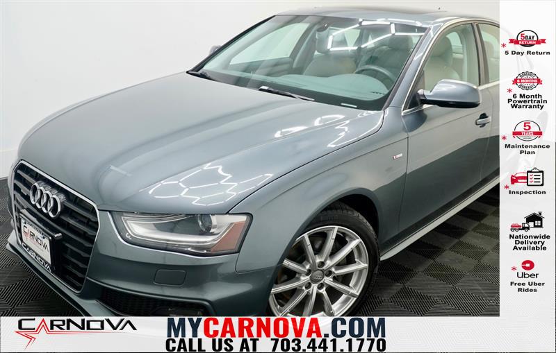 Dakota Gray Metallic 2014 Audi A4 2.0T quattro Premium Plus AWD Sedan All-Wheel Drive Automatic