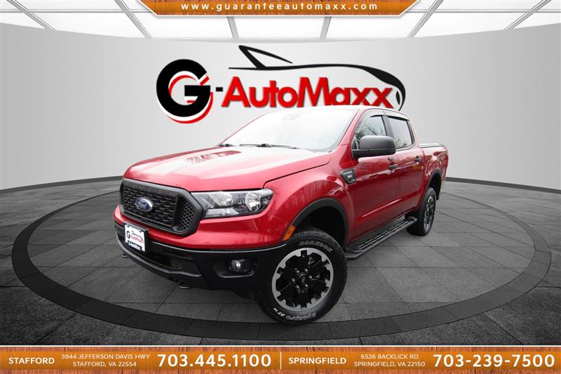 Rapid Red Metallic Tinted Clearcoat 2021 Ford Ranger XL SuperCrew 4WD Pickup Truck Four-Wheel Drive Automatic