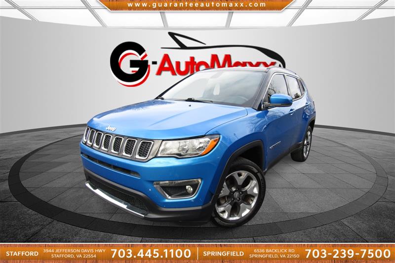 Jazz Blue Pearlcoat 2018 Jeep Compass Limited 4WD SUV / Crossover Four-Wheel Drive Automatic