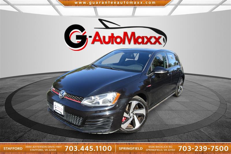 Deep Black Pearl 2017 Volkswagen Golf GTI 2.0T SE 4-Door FWD Hatchback Front-Wheel Drive Automatic