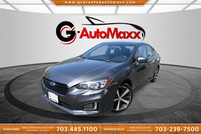 Carbide Gray Metallic 2017 Subaru Impreza 2.0i Sport Sedan All-Wheel Drive Automatic