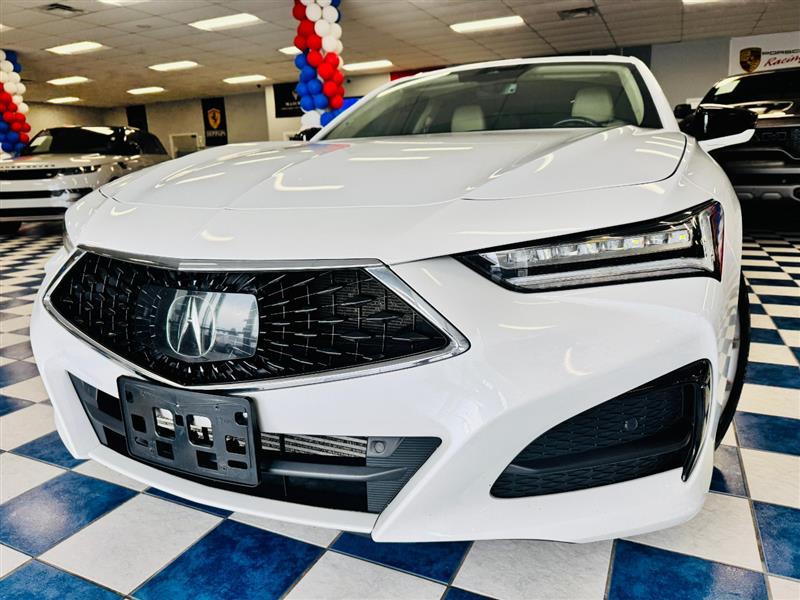 White 2021 Acura TLX SH-AWD Sedan All-Wheel Drive Automatic