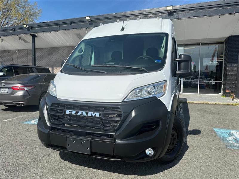White 2023 RAM ProMaster 3500 159 High Roof Extended Cargo Van FWD Van Front-Wheel Drive Automatic