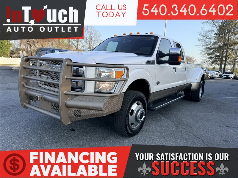 White 2012 Ford F-350 Super Duty King Ranch Crew Cab LB DRW 4WD Pickup Truck Four-Wheel Drive Automatic