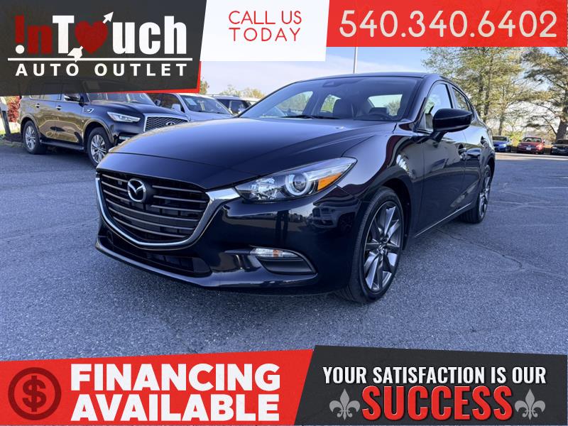 Black 2018 Mazda MAZDA3 Touring Sedan Front-Wheel Drive Automatic