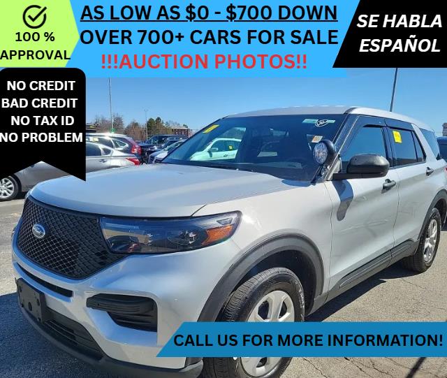 Silver 2023 Ford Explorer Police Interceptor Utility AWD SUV / Crossover All-Wheel Drive Automatic