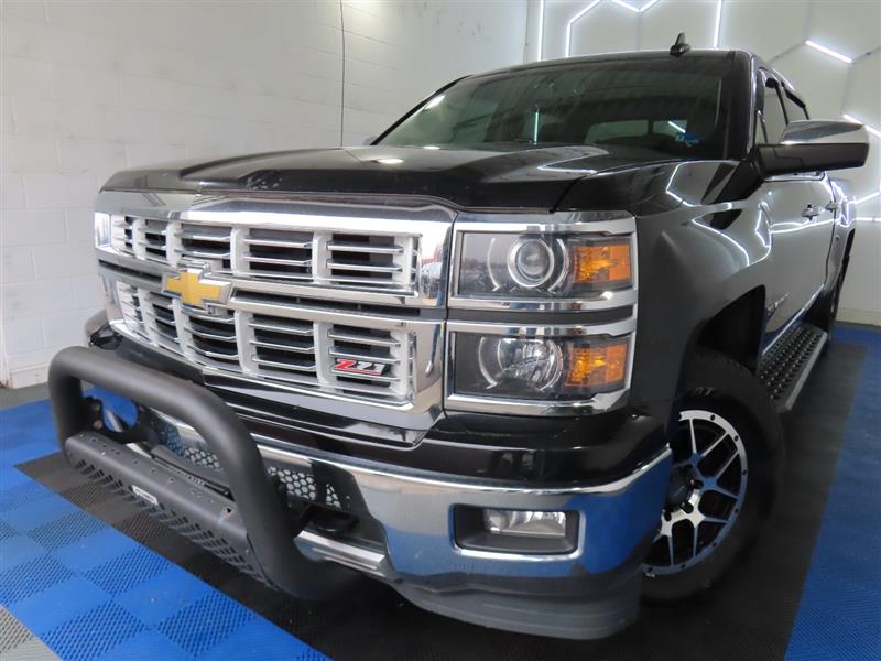 Black 2015 Chevrolet Silverado 1500 LTZ Crew Cab 4WD Pickup Truck Four-Wheel Drive Automatic
