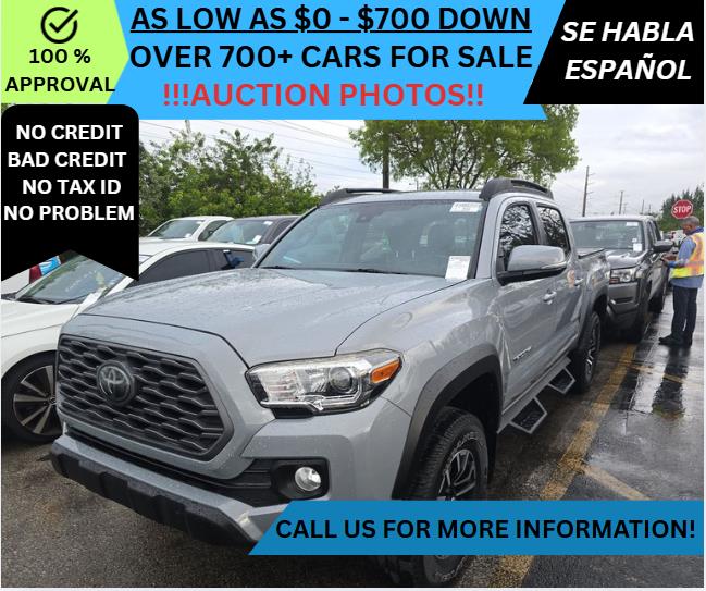 Gray 2021 Toyota Tacoma TRD Off Road Double Cab RWD Pickup Truck 4X2 Automatic