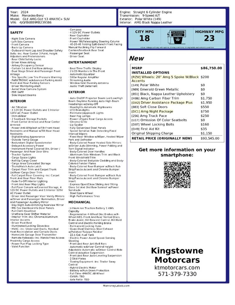 2024 Mercedes-Benz GLE AMG GLE 53 - Photo 52