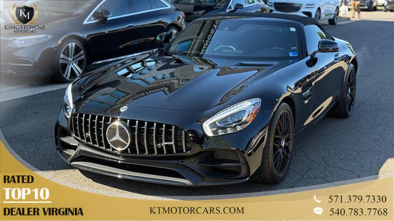 Black 2018 Mercedes-Benz AMG GT Roadster Convertible Rear-Wheel Drive Automatic
