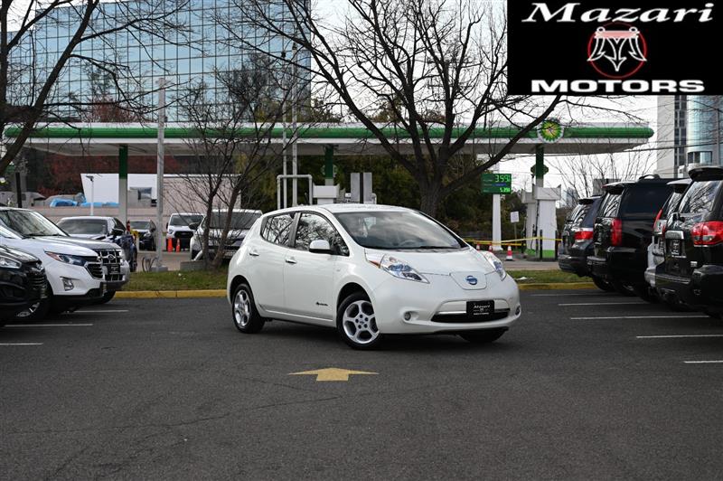 White 2012 Nissan LEAF SL Hatchback Front-Wheel Drive Automatic