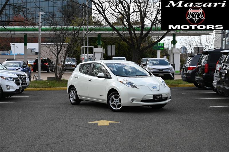 White 2012 Nissan LEAF SL Hatchback Front-Wheel Drive Automatic