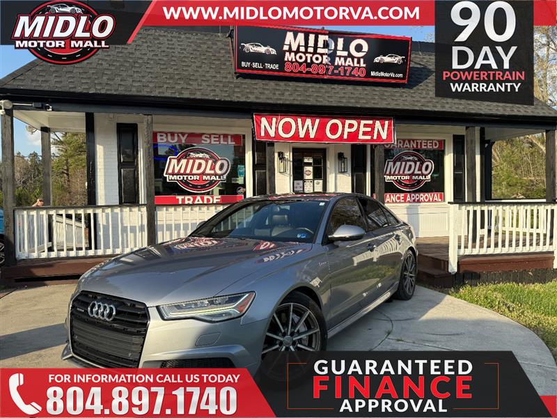 Gray 2016 Audi A6 3.0T quattro Premium Plus Sedan AWD Sedan All-Wheel Drive Automatic