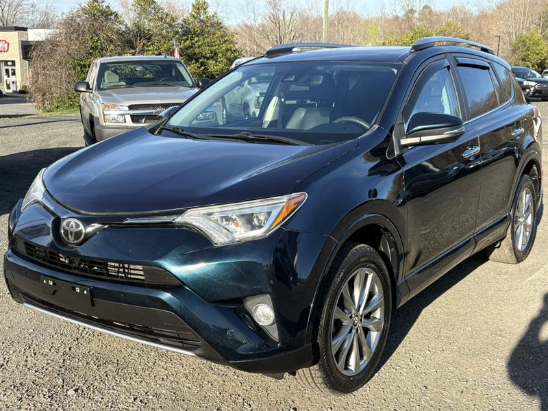 Teal (Galactic Aqua Mica) 2017 Toyota RAV4 Platinum AWD SUV / Crossover All-Wheel Drive Automatic