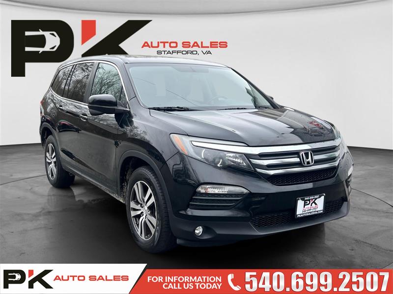 Black 2017 Honda Pilot EX-L AWD SUV / Crossover All-Wheel Drive Automatic