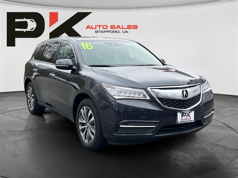 Gray 2016 Acura MDX SH-AWD with Technology Package SUV / Crossover All-Wheel Drive Automatic
