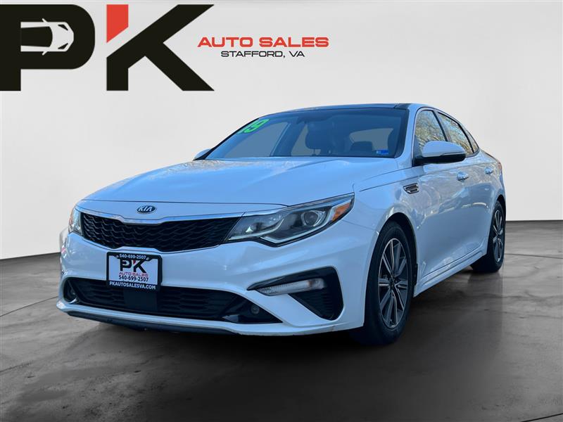 White 2019 Kia Optima EX FWD Sedan Automatic