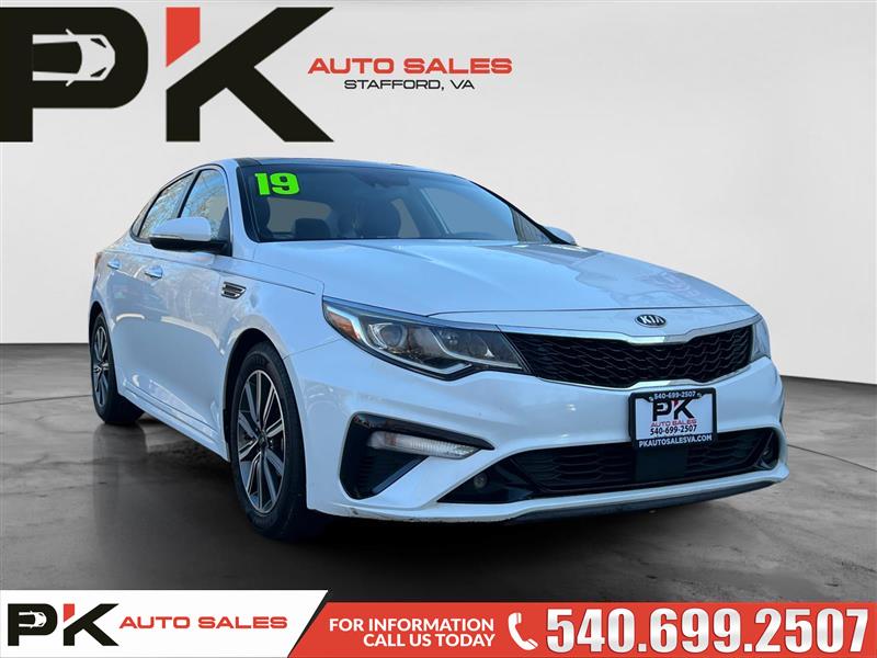 White 2019 Kia Optima EX FWD Sedan Automatic