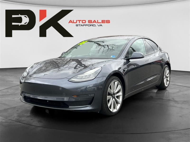 Gray 2018 Tesla Model 3 Long Range AWD Sedan All-Wheel Drive Automatic