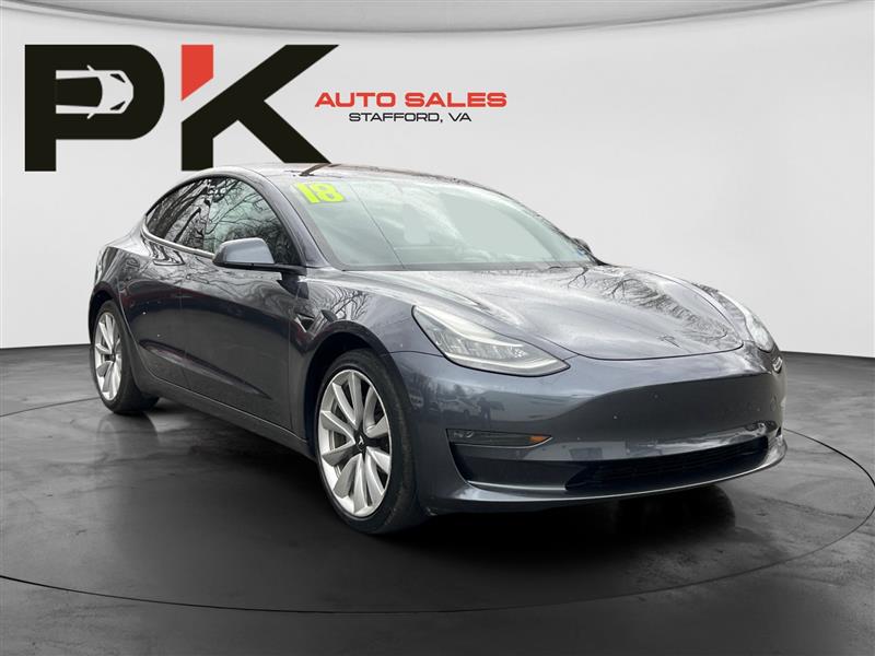 Gray 2018 Tesla Model 3 Long Range AWD Sedan All-Wheel Drive Automatic
