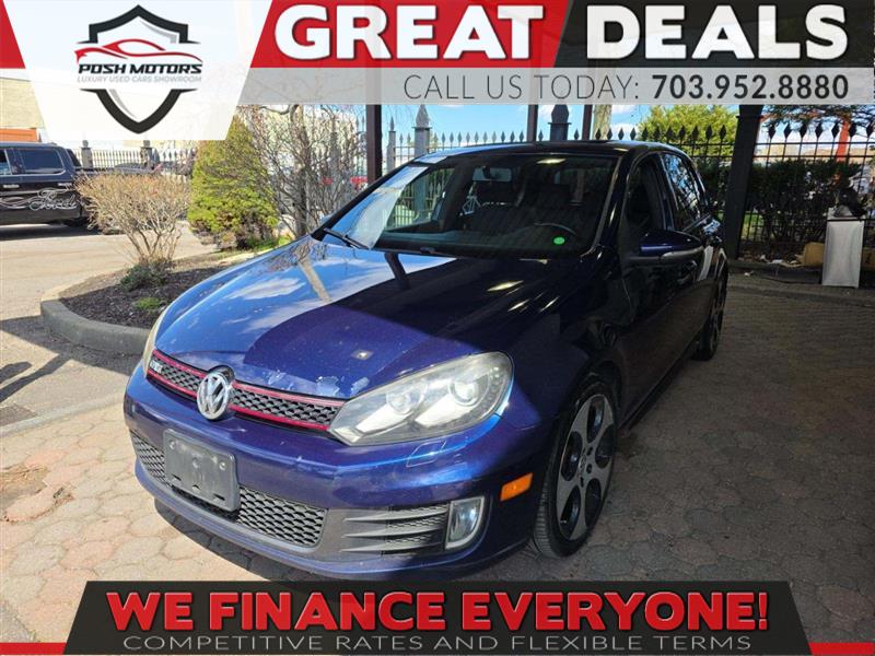Shadow Blue Metallic 2012 Volkswagen Golf GTI 2.0T 4-Door FWD with Convenience and Sunroof Hatchback Front-Wheel Drive Automatic