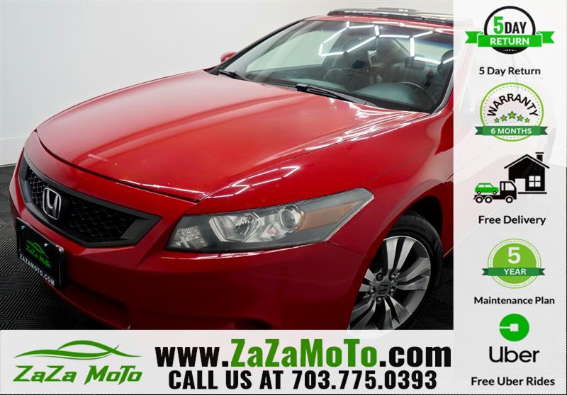 San Marino Red 2009 Honda Accord Coupe EX-L Coupe Front-Wheel Drive Automatic